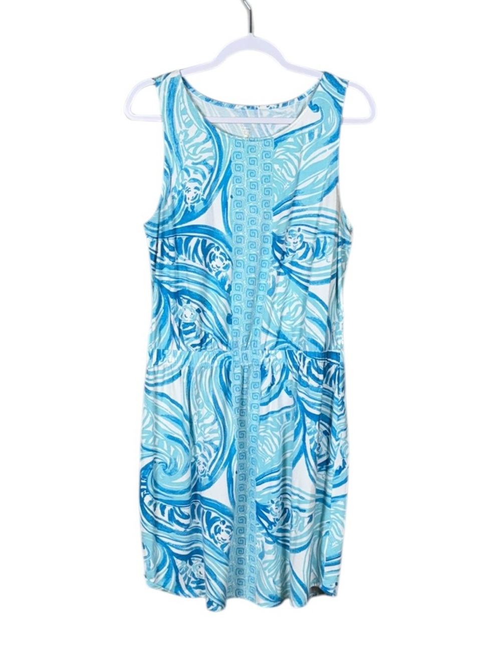 Lilly Pulitzer Windward Dress Large Resort White Sea Ruffles Coastal Beachy - Picture 2 of 7